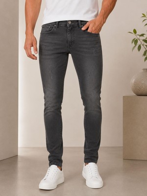Lion Life Erkek Slim Fit Jean Pantolon - 7692