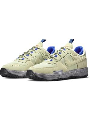 Nike W Aır Force 1 Wıld Olıve Aura/ Racer Blue-Aquarıus Blue Dar Kalıptır