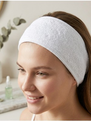 Vivesta Home 10’lu Set Cırt Cırtlı Beyaz Havlu Saç Bandı Unisex – Makyaj, Cilt Bakımı, Spa & Yoga Için Ayarlanabilir Yumuşak Bandana (9X65 Cm)