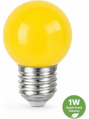 Bafra Lighting 1W LED Ampul, E27 Duy, Düşük Enerji Tüketimi | Gece Lambası