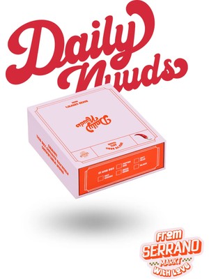Daily Nuuds Günlük Kesim Kadın Iç Çamaşırı 3'lü Set  – Red / Blue / Beige
