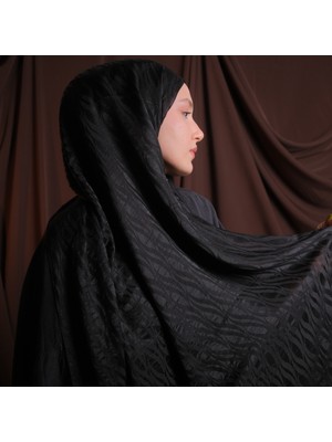 Mehru Scarfs Dalga Desen Italyan Jakar - Yeşil Şal – Kaymaz Doku – Yazlık/kışlık - 75X185