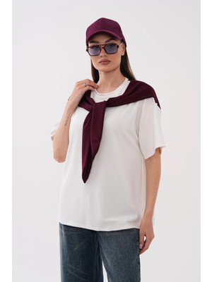 Mega Life Omuz Atkılı Arka Robalı Garnili Kristal T-Shirt