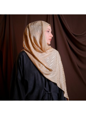 Mehru Scarfs Dalga Desen Italyan Jakar - Yeşil Şal – Kaymaz Doku – Yazlık/kışlık - 75X185