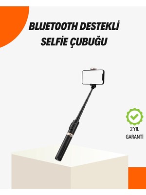 SHC4200 Bluetooth’lu Işıklı Selfie Çubuğu – Katlanabilir, 130 cm