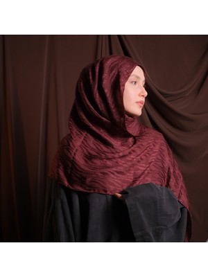Mehru Scarfs Dalga Desen Italyan Jakar - Yeşil Şal – Kaymaz Doku – Yazlık/kışlık - 75X185