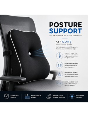 Viscora Posture Support Aircore Ergonomik Lomber Bel Destek Minderi