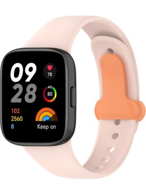 sbodurhome Xiaomi Redmi Watch 3 Origin Silikon Kordon (Saat Değildir) - Pudra