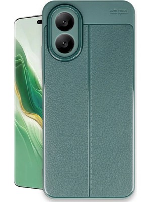 sbodurhome Oppo A38 Kılıf Auto Focus Kapak - Koyu Yeşil