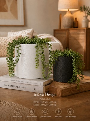Triora Design Zen Model 2’li Saksı Seti