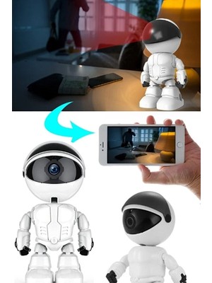 Hereveoyuncak Robot Görünümlü Wi-Fi Bebek Kamerasıı