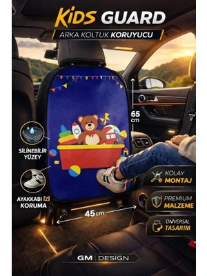Store Mitsubishi Town Box Town Box 0.7 I 20V Rx (64 Hp) 2007 Uyumlu Kids Guard Eğlenceli Ayıcıklı Oto Koltuk Arkası Koruyucu – Su Geçirmez - Leke Tutmaz