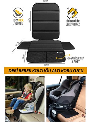 Store Opel Senator A Facelift 1982 2.5 E 140 Hp 1984 Uyumlu Deri Oto Çocuk Bebek Koltuğu Koruyucu - Isofix Uyumlu - Leke Tutmuz - Silinebilir