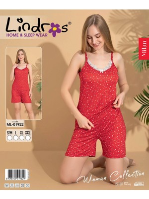 Marmara Qumasch Lindros ML-01922 Kadın Ip Askılı Şort Takım