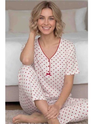 Kalpli Kaşkorse Pijama Takım