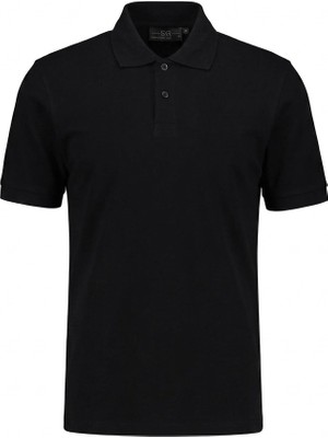 Süvari Polo Yaka Pike Regular T-Shirt TS1014000473 Siyah