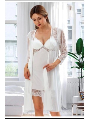Duchesse 437 Penye Şifon Sabahlıklı 6 Lı Çeyiz Seti