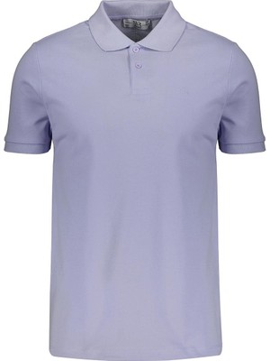 Süvari Polo Yaka Slim Fit T-Shirt TS1014000474 Açık Lila