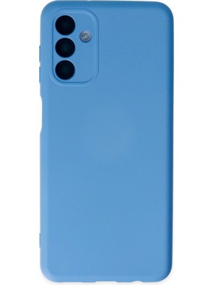 sbodurhome Samsung Galaxy A04S Kılıf Nano Içi Kadife Silikon - Mavi