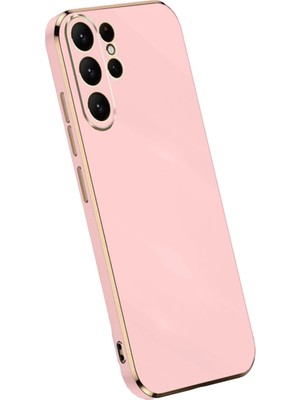 sbodurhome Samsung Galaxy S25 Ultra Kılıf Volet Silikon - Pembe