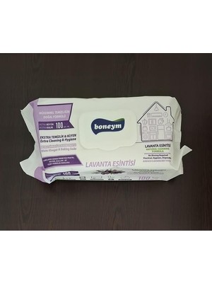 Boneym 100'LÜ Çok Amaçlı Yüzey Temizlik Havlusu – Lavanta Esintisi