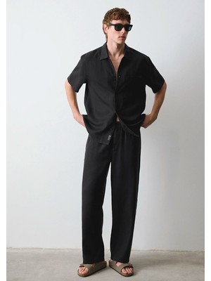 Mavi Siyah Liyosel (Tencel™) Pantolon 0010591-900