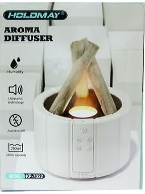 Şenlik Ateşi Odun Görünümlü Işıklı Kumandalı Hava Nemlendirici Buhar Makinesi Esansiyel Uçucu Yağ Aroma Difüzörü