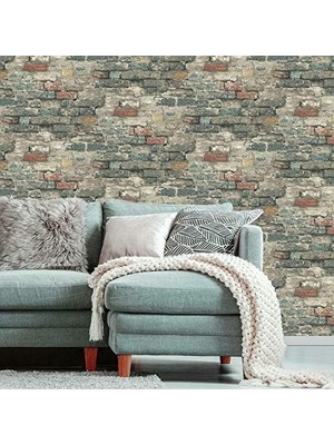 Rm Studıo RMK11080WP Peal & Stick Duvar Kağıdı, Boz Kahverengi/altın, 20,5 Inç x 16,5 Feet
