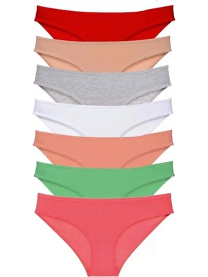 Marsilyan 7 Adet Süper Eko Set Likralı Kadın Slip Külot Set 8