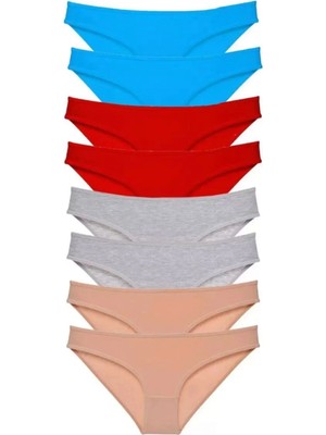 Marsilyan 8 Adet Süper Eko Set Likralı Kadın Slip Külot 534