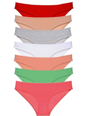 Modanı Seç 7 Adet Süper Eko Set Likralı Kadın Slip Külot Set 8