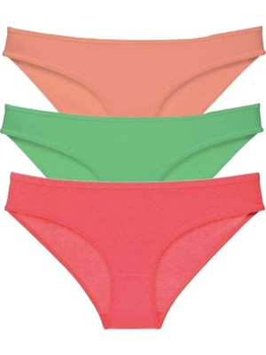 Modanı Seç 3 Adet Süper Eko Set Likralı Kadın Slip Külot 543