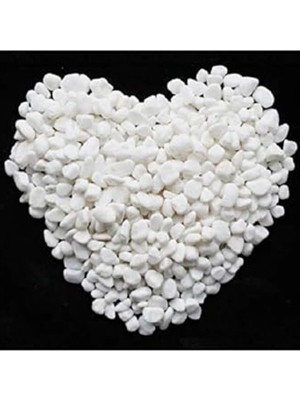 MarkEntegra Beyaz Dolomit Taş 10 kg 1-2 cm Dere Çakıl Taşı Bahçe Süs Taşı Saksı Teraryum Taşı Akvaryum 23NO.M