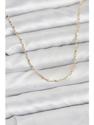 Nuveden Ietaks™ cm 14K Gold Renk Gemici Zincir Model 60 cm Kadın Kolye