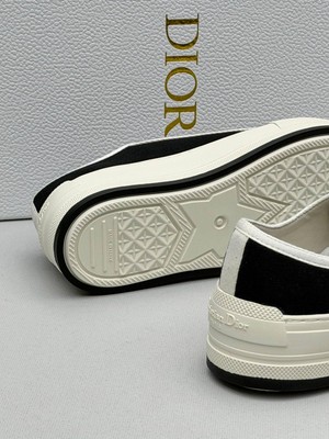 Globalux Dior Walk’n Dior Black Cotton Canvas Sneaker – Siyah Beyaz Logolu Kanvas Sneaker