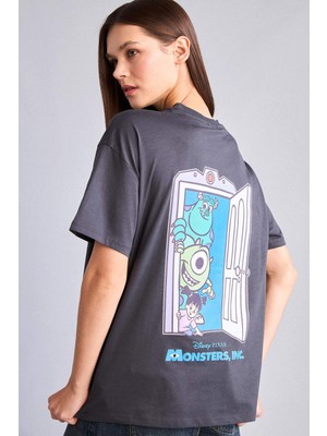 DeFacto Dısney Monsters, Inc. Oversıze TIŞÖRT H6828AX26SM