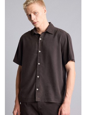 DeFacto Regular Fit Tencel Kısa Kollu Gömlek E2530AX26SM