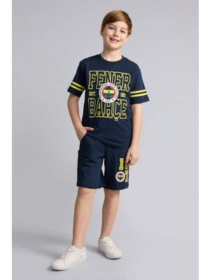 DeFacto Fenerbahçe %100 Pamuk Oversize Şort Erkek Çocuk H8000A826HS