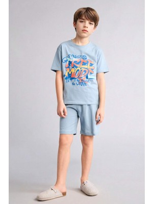 DeFacto %100 Pamuk Baskılı 2'li Pijama Takımı Erkek Bebek G8826A826HS