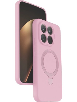 Csmtex Newface Xiaomi Mi 15T Pro Regal Magsafe Standlı Kapak -  Pembe