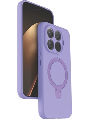 Csmtex Newface Xiaomi Mi 15T Pro Regal Magsafe Standlı Kapak - Lila