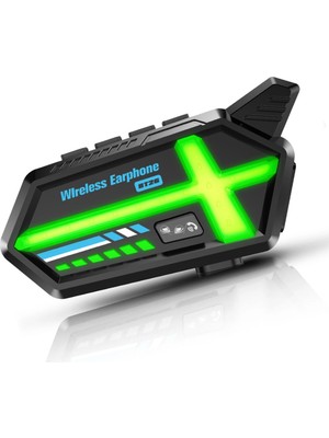 sbodurhome BT26 Motosiklet Kask Kulaklık Bluetooth Rgb Işıklı 2 Eşleşme Özellikli 1000 Mah Intercom