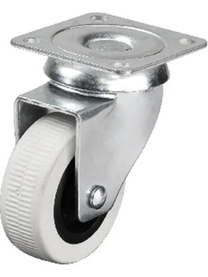 sbodurhome 331 - 50X20 mm Çift Bilyalı Tablalı Teker 4 Adet