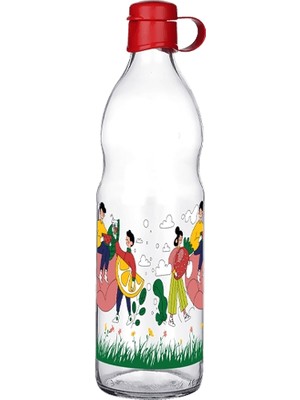 bebekokusu Frido Desenli Cam Suluk  1000 ml