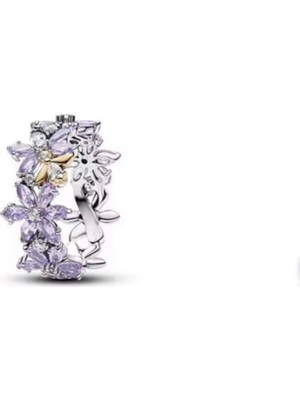 Love Charm S925 Bridgerton Herbaryumu ve Arı Halkası Yüzük
