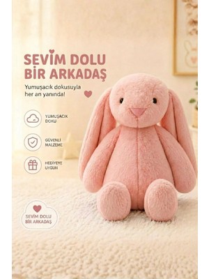 Uyku Arkadaşım Uzun Kulak Bunny Peluş Tavşan 65 cm