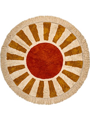 Matmel Soft Sonne Tufting Banyo Paspası - Ekru - 90X90 cm