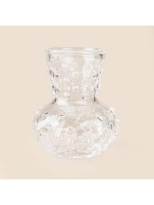 Matmel Deco Nokta Kabarcıklı Mini Vazo - Şeffaf