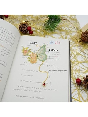 Hediyelik Kitap Ayraçları, Şık Metal Kelebek Tasarımı Dayanıklı Kitap Işaretleyici, Kitap Severler Için Özel Hediye, Kadınlar ve Genç Kızlar Için Şık Aksesuar, Özel Gün Hediyesi Seçeneği