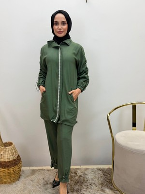 JOOQSTORE Gümüş Detaylı Takım